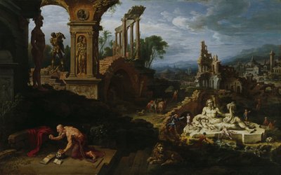 Paesaggio con San Girolamo da Maarten van Heemskerck